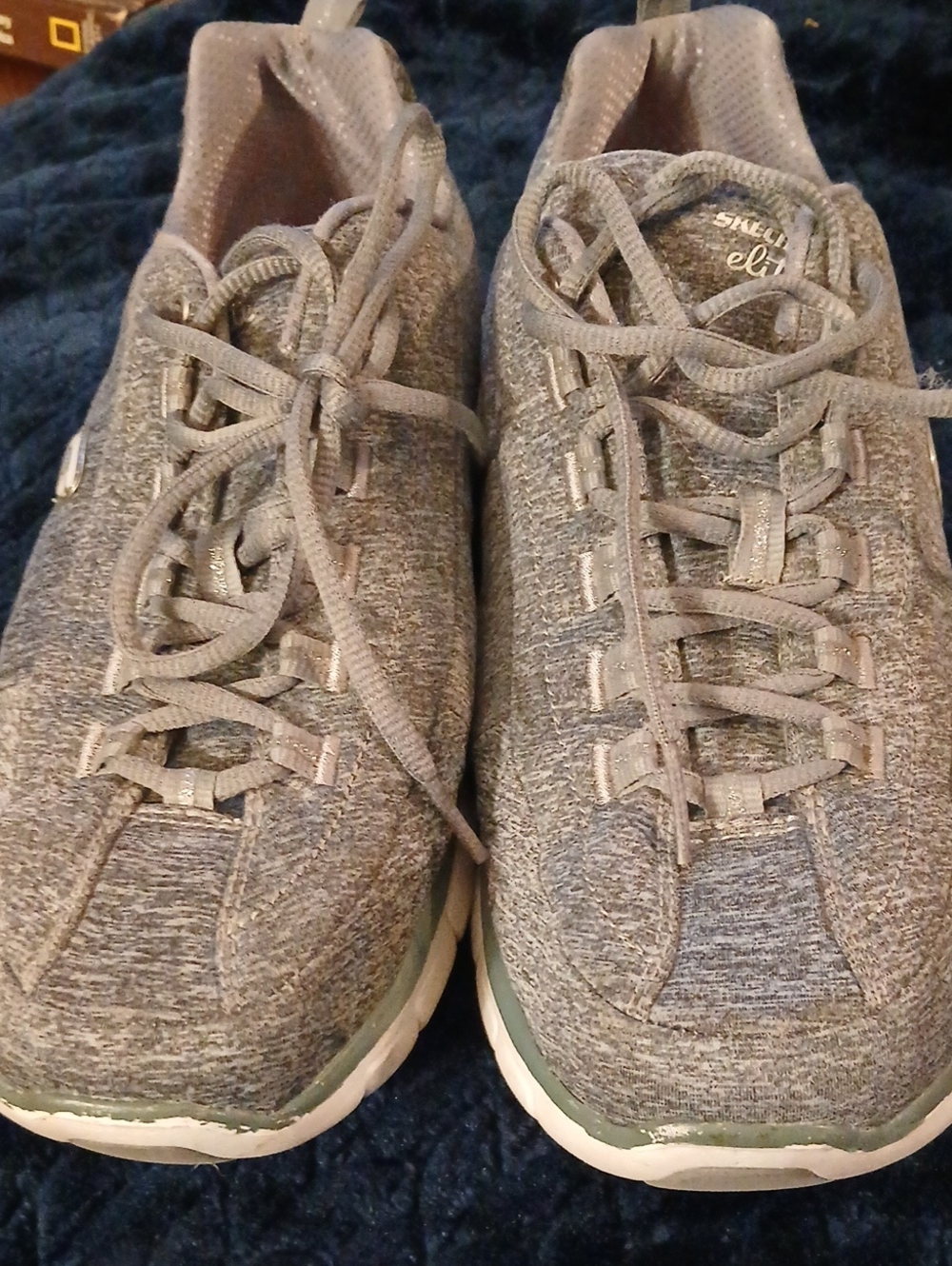 Men's Knit Athletic Sneakers - Light Gray